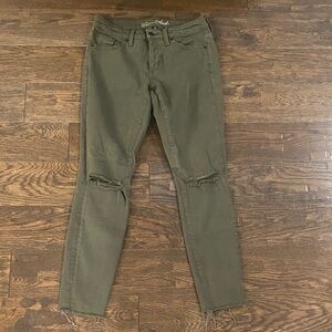 Universal Thread Olive Green Mid Rise Jeggings